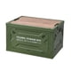 thumbnail image 3 of Caja de almacenamiento para acampar, plegable, de gran tamaño, con ruedas, apilable, con tapa. Verde, 3 of 9