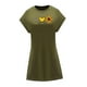 thumbnail image 3 of Vestido corto de verano para mujer, corte regular, vestido de línea para fiesta de noche, uso diario S, 3 of 7