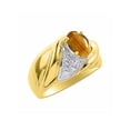 thumbnail image 3 of RYLOS Bagues pour Femmes Bague en Argent Plaquée Or 14K Pierre Précieuse Ovale 8X6MM et Diamants Design Classique Novembre Oeil de Tigre Bijoux pour Femmes Taille 9, 3 of 7