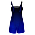 thumbnail image 4 of AWXNJUX Jumpers for Women Casual Women's Cargo Shorts Fashion Sleeveless Gradient Jumpsuit (Blue,XXXL), 4 of 5
