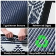 thumbnail image 6 of SIXHOME Outdoor Rugs 9x12 Waterproof Reversible Blue White Plastic Patio Mat, Non-Slip Durable Moroccan Geometric Design for Camping, RV, Balcony, Porch, Picnic, 6 of 7