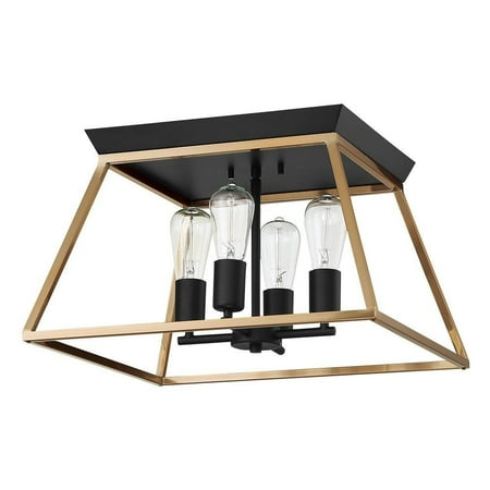 

Eglo Lighting - Paulino - Ceiling Light - Brushed Gold And Matte Black - 18