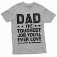 thumbnail image 6 of Father's Day Father dad Tee shirt Dad the toughest job you will ever Love Father daddy gift Tee (3X-Large Navy Blue), 6 of 7