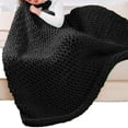 thumbnail image 6 of Chunky Wool Yarn Jumbo Tubular Yarn Crochet Cloth Summer Hand Knit Yarn Weight Yarn Bulky Yarn for Weaving Sweater Pet Bed black, 6 of 9