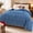 Blue68"×90", variant on Reversible Taffeta Jacquard Blanket, Fluffy Warm Sherpa Fleece Throw, Anti‑Static Washable Multipurpose Home Blanket Gray King 104"×90"