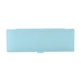 thumbnail image 2 of Loyerfyivos Plastic Pencil Box Cute Pen Box Organizer Plastic Storage Box with Compact Size for Pencils, Erasers, Paper Clips and Other Small Stationery Supplies, Blue, 2 of 7