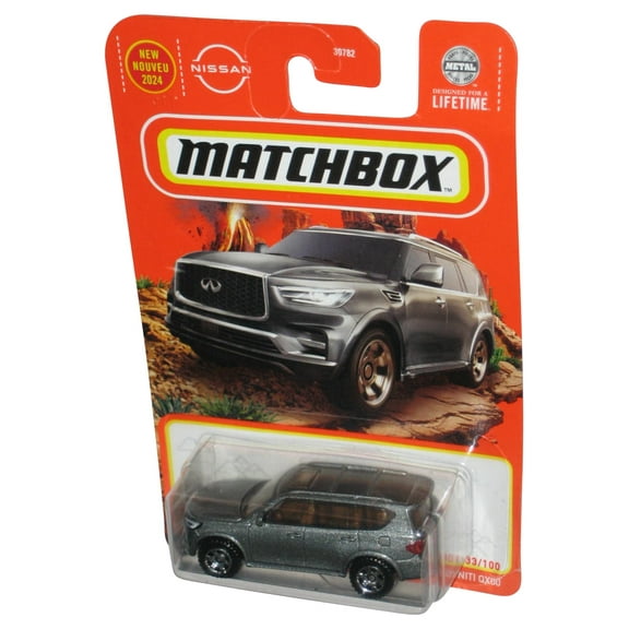 Matchbox 2022 Infiniti QX80 (2023) Mattel Gray Toy Car 33/100