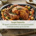 thumbnail image 6 of NESCO 18-Qt 1,450-Watt Roaster with Porcelain Cookwell, Chrome Red, 6 of 14