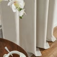 thumbnail image 5 of CURTAINKING Blackout Curtains for Bedroom, Faux Linen Curtains 84 Inch Length for Living Room, Thermal Insulated Drapes, Grommet Top Window Treatments, 1 Panel Beige, 5 of 9