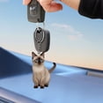 thumbnail image 4 of Cute Cat Car Hanging Ornament, 2D Flat Cat Keychain Acrylic Funny Kitty Car Interior Charms Accessories Keyring Keychains Backpack Decoration, 4 of 7