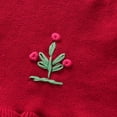 thumbnail image 6 of ITSAME Girls Knit Cotton Cardigan Open Front Ruffle One-button Long Sleeve Casual Comfy Sweater for Kids Wine Size 10, 6 of 8