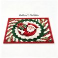 thumbnail image 4 of PoyoKee Christmas Decorations, Crystal Velvet 3D Santa Print Bathroom Rugs, Bath Mat for Entryway Porch Sink, Washable Rug for Household Indoor Xmas Decor, 4 of 7