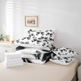 thumbnail image 6 of Feelyou Fashion Black Bowknot Bedding Comforter Set 7pcs, Princess King Bedding Sets, 6 of 8