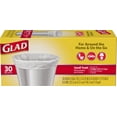 thumbnail image 1 of Glad Trash Bags, Small Garbage Bags - 4 Gallon White Trash Bag - 30 Count, 1 of 5