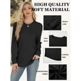 thumbnail image 2 of Sudadera AURUZA de manga larga con cuello redondo para mujer XL, color negro, 2 of 6