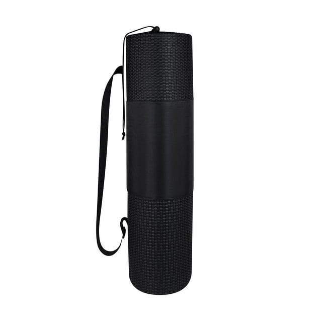 Tapete de yoga NBR antideslizante y acolchonado - Serenity negro 184 x 62 x 0.8