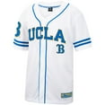thumbnail image 2 of Men's Colosseum White UCLA Bruins Free Spirited Mesh Button-Up Baseball Jersey, 2 of 3