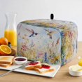 thumbnail image 2 of Spring Floral Toaster Cover 2 Slice, Pastoral Rustic Hummingbird Botanical Dustproof Bakeware Oven Protector with Top Hook, Waterproof Small Kitchen Appliance Toasters Dust Cover, 12"x7.5"x8", 2 of 9