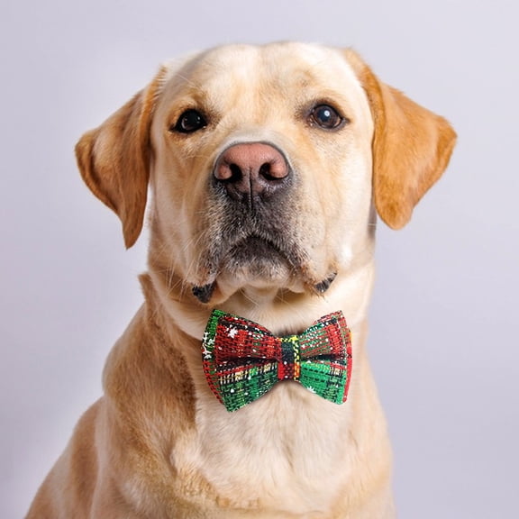 Dog Cat Collars with Bow Tie and Bell,Cat Collars Plaid,Breakaway Adjustable Tie Collars,Cute Collar for Pet