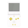 thumbnail image 3 of eXtremeRate Chrome Gold Glossy Custom Full Set Buttons for Gameboy Advance SP, Replacement A B L R Button Power On Off Volume Button D-pad Key for GBA SP Console - Console NOT Included, 3 of 7