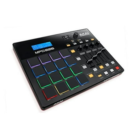 Akai Professional MPD226 | MIDI Drum Pad Controller with Software Download Package 16 pads / 4 knobs / 4 buttons / 4