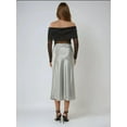 thumbnail image 6 of High-Waist Satin Midi Skirt, 6 of 6