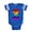 Royal Blue, variant on CafePress - Rainbow Letter Z - Cute Infant Baby Football Bodysuit