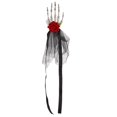thumbnail image 1 of Skeleton Hand Headband with Gothic Flowers, Punk Style Bone Hair Accessory for Halloween, 1 Piece, 1 of 5