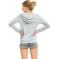 thumbnail image 2 of Sofra Ladies Thin Zip-Up Hoodie Jacket, 2 of 5