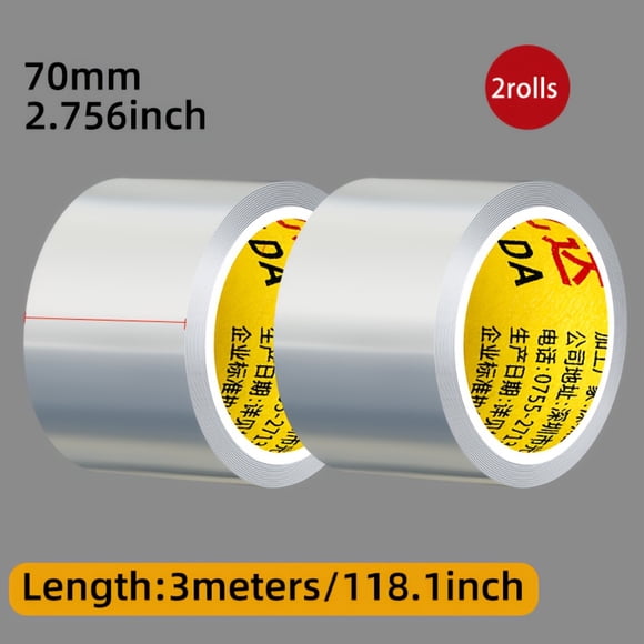 Clear Nano Double-Sided Tape, 2mm Thick Heavy-Duty Transparent Acrylic Tape, Multi-Purpose Sealing & Mounting Tape for Kitchen, Windows, Countertops