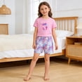 thumbnail image 4 of Tiijoy 3-Piece Swimsuit for Girls UPF 50+ Short Sleeve Rash Guard Shorts Pants Bathing Suits, Sizes 2-14, 4 of 6
