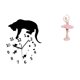 thumbnail image 1 of Reloj de pared,Reloj de pared de gato para sala de estar,dormitorio decorativo.,Estatua de la bailarina,Estatua de niña de ballet Escultura de niña de resina Artesanía,Figura de bailarina, 1 of 8
