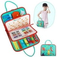 thumbnail image 3 of Toddler Busy Board Basic Life Skills Learning Early Educational Activity Board for Fine Motor Skills Interactive Sensory Montessori Board Gift for Kids Aged 1+, 3 of 9