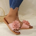 thumbnail image 5 of Willtoo 2026 Trendy Flower Slippers Sandals for Women Summer Casual Flat Sandal Shoes Comfortable Slip on Flower Slides Sandals Beach Shoes, 5 of 5