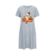 thumbnail image 2 of Camisón corto de talla grande para mujer, camisón de manga corta con estampado en el pecho, camisón corto, 2 of 4