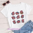 thumbnail image 4 of Camiseta Kawaii Fat nuggets para mujer, camisetas góticas de Ángel antipolvo, Camisetas estampadas con cerdo lindo, camiseta Y2K, camisetas divertidas, ropa, 4 of 5