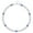 silver blue 7, variant on Athletic Baseball Necklace Rhinestones Disco Ball Clavicle Chain Stylish Sports Accessory for Competitive Athletes