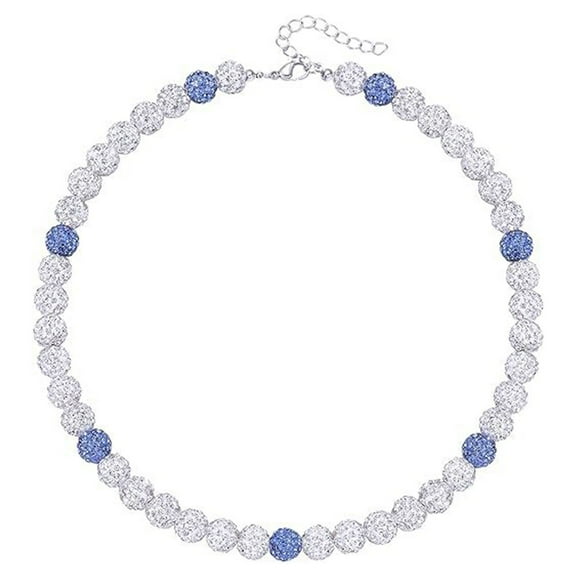 UNTERING Athletic Baseball Necklace Rhinestones Clavicle Chain Stylish Sports Accessory for Competitive Athletes