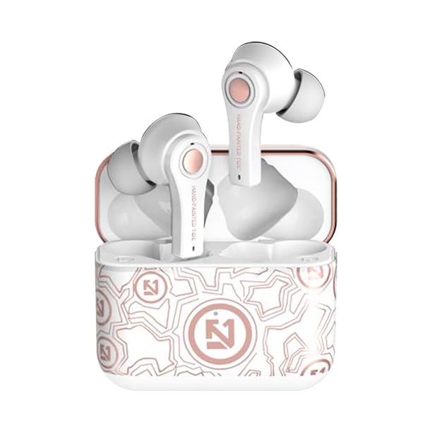 Auriculares inalámbricos Bluetooth, auriculares Bluetooth 5,0 intrauditivos con micrófono, Mini estuche de carga portátil Compatible