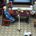 thumbnail image 3 of EeaseCA 1 Set Miniature Microphones Stand Model Mini House Ornament Miniature Adornment, 3 of 8