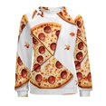 thumbnail image 7 of Fun Pizza Womens Oversized Sweatshirts Hoodies Crewneck Casual Tops Comfy FallWinter Clothes 2024, 7 of 7