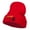 Red, variant on Halloween Witch Embroidered Long Beanie - White OSFM