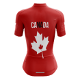 thumbnail image 2 of Canada Chandail de Cyclisme pour Femme à Feuilles Rouges/blanches - TG, 2 of 3