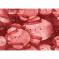 thumbnail image 1 of Ahgly Company Tapis d'Intérieur Lavables en Machine, Rectangle Rouge de Transition, 7' x 9', 1 of 7