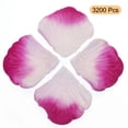 thumbnail image 3 of Silk Artificial Flower Rose Petals, Purple, White Faux Flowers 2x2 Inch 3200Pcs, 3 of 5