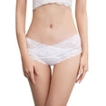 thumbnail image 1 of B91xZ Culottes pour Femmes Grande Taille en Coton Extensible, L Blanc, 1 of 5