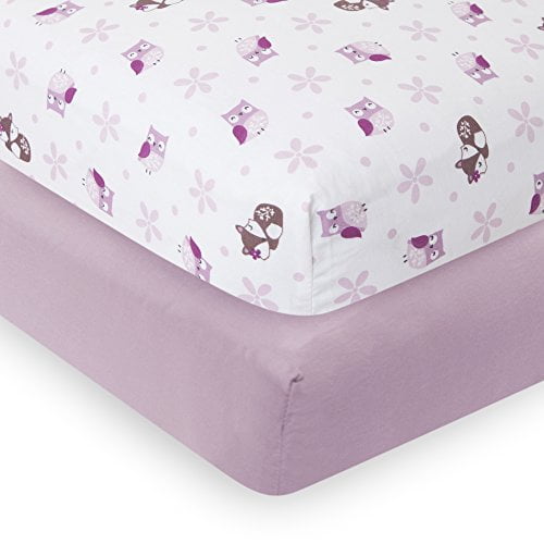 lavender fitted crib sheet