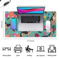 thumbnail image 5 of Long Mouse Pads for Desk,German Shepherd Dog and Flower Desk Mats on Top Of Desks, Desk Mouse Pad Extra Large with 3mm Non-Slip Base and Stitched Edge for Gaming,Office,Work,Home 31.5"x15.7", 5 of 6
