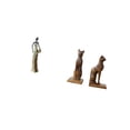 thumbnail image 5 of CoudarTitie African Figurine Desktop Figurine Tabletop Figurine Cat Statue Sculpture Resin Material Suitable for Office Home Decoration Bookshelves Entrance Gift, 5 of 8