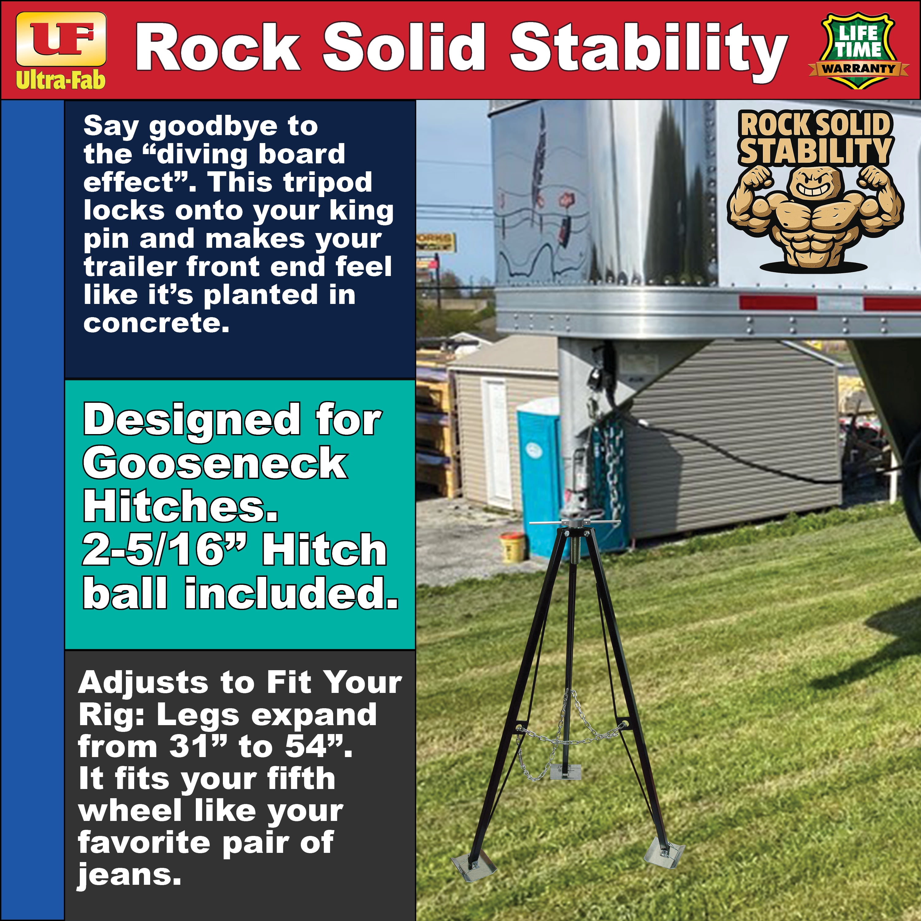 Tripod Stabilizer (Gooseneck) 19-950450 (Ultra-Fab Products)